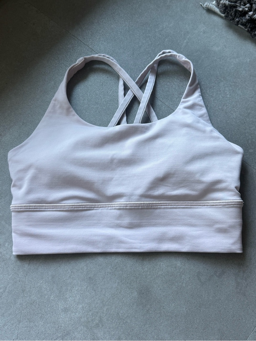 Lululemon Energy Longline Bra - Size 4, Faint Lavender